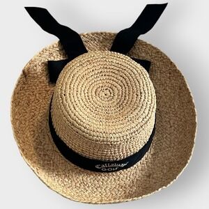 Scala Collection Callaway Golf Straw Wide Brim Sun Hat